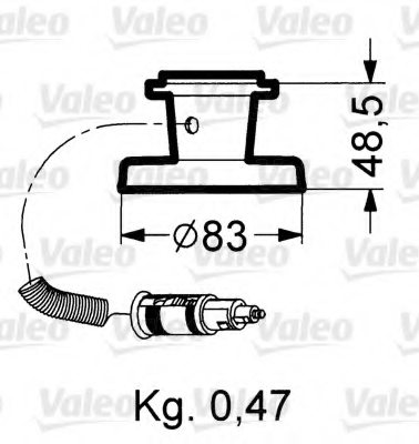 VALEO 040029 Holder, rotating beacon